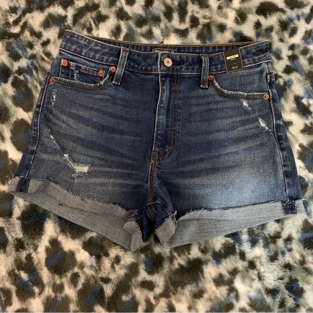 Abercrombie & Fitch High Rise Jean Shorts
